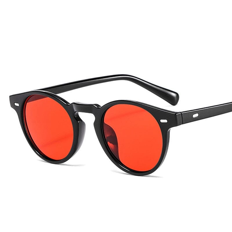 Óculos Vintage Sun Unissex- UV400 Óculos de Sol Unis. 01 Superfacilita Vermelho 