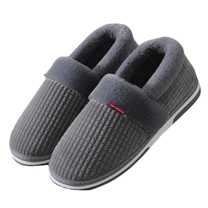 Pantufa Anatômica Unissex | CozyStep G-02 - Pantufa Anatômica Unissex | CozyStep Super Facilita Cinza 35 