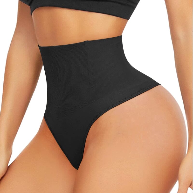 Peachy Shaper™ - Calcinha Modeladora de Cintura Alta Calcinha Modeladora de Cintura Alta Superfacilita Preto PP 