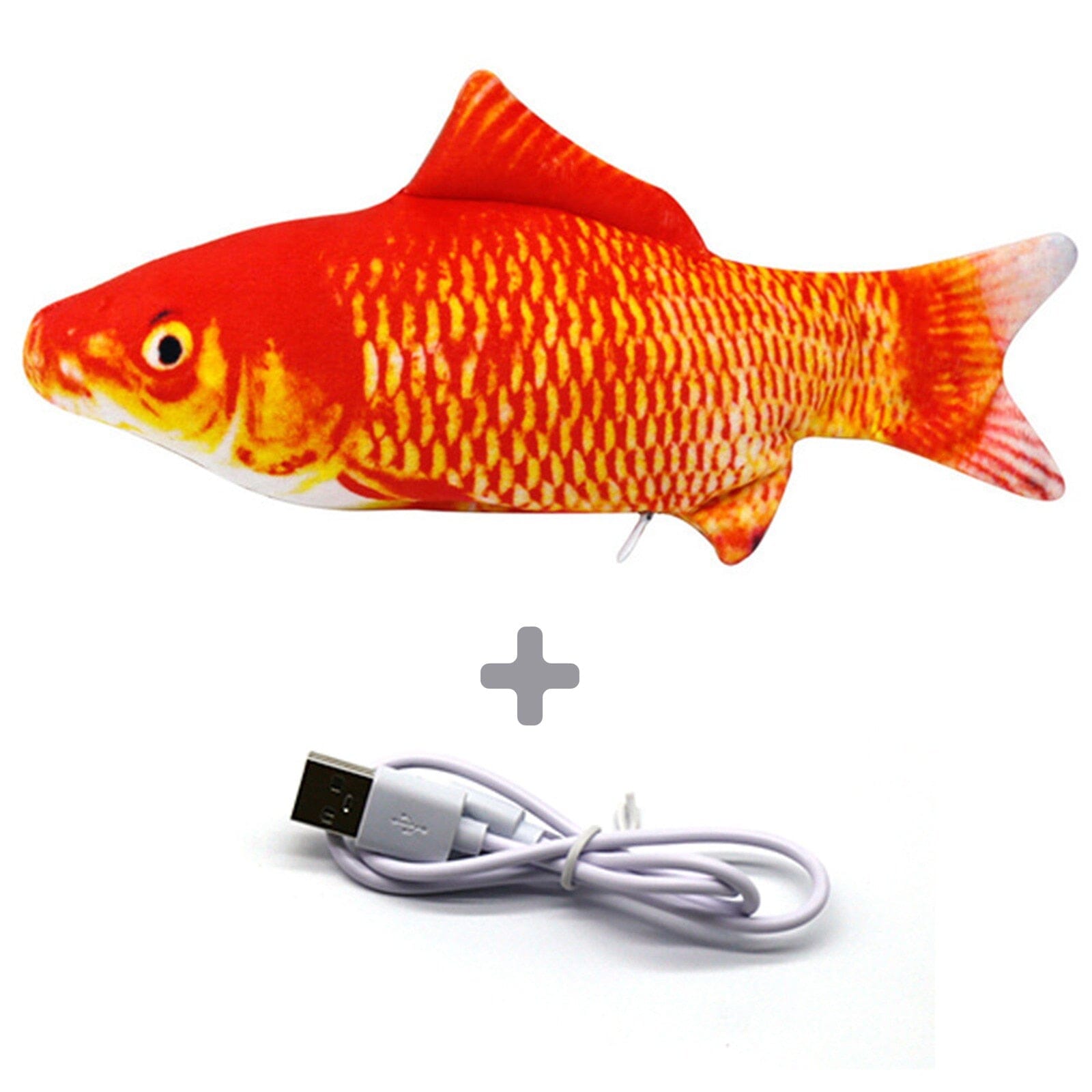 Peixe Interativo - Brinquedo Pet Peixe interativo Superfacilita Carpa Vermelha 