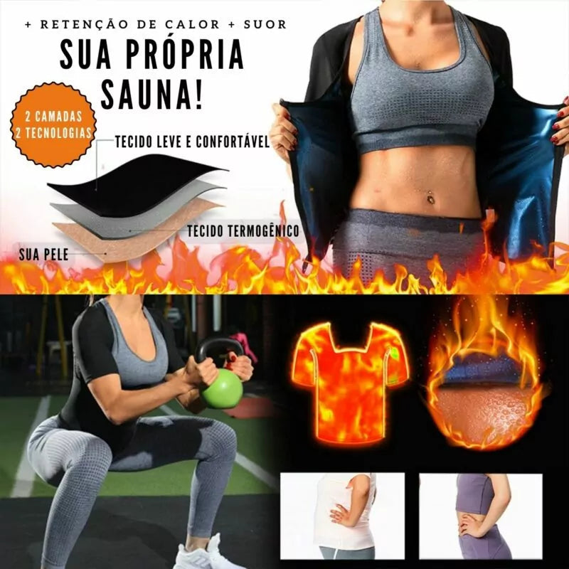 Regata de Compressão Modeladora – Body Sauna Regata Body Sauna Superfacilita 