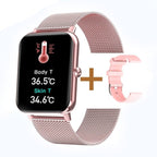 Relógio De Pulso SmartWatch Lige Esports Relógio Lige Esports Superfacilita Rosa Ouro 