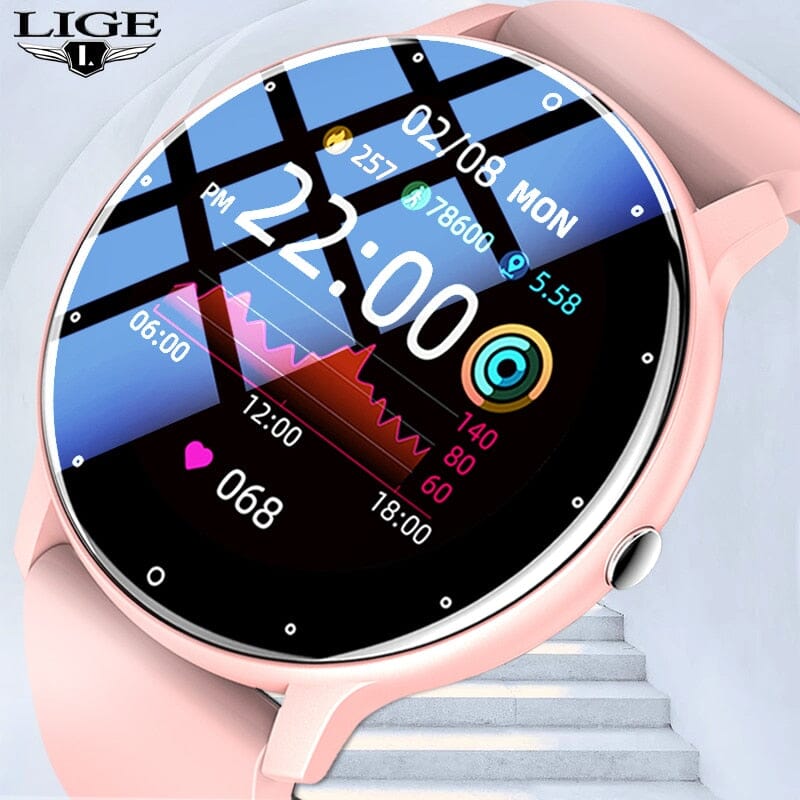 Relógio Inteligente Lige Esporte Fitness - SmartWatch Unissex Rel. Lige Smart Red. Superfacilita 