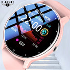 Relógio Inteligente Lige Esporte Fitness - SmartWatch Unissex Rel. Lige Smart Red. Superfacilita 