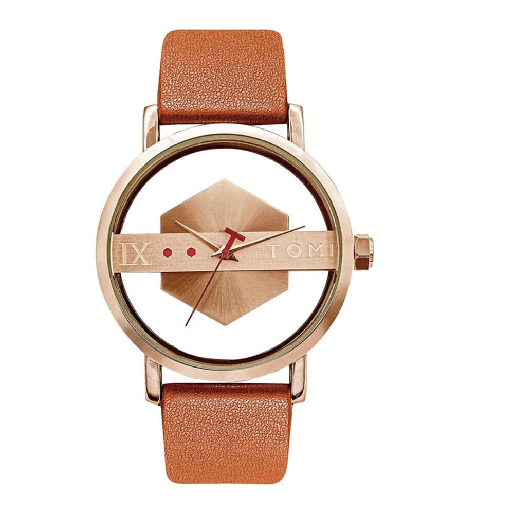 Relógio Masculino Moderno – Danger Time Relógio Masculino Moderno – Danger Time Superfacilita Marrom Gold 