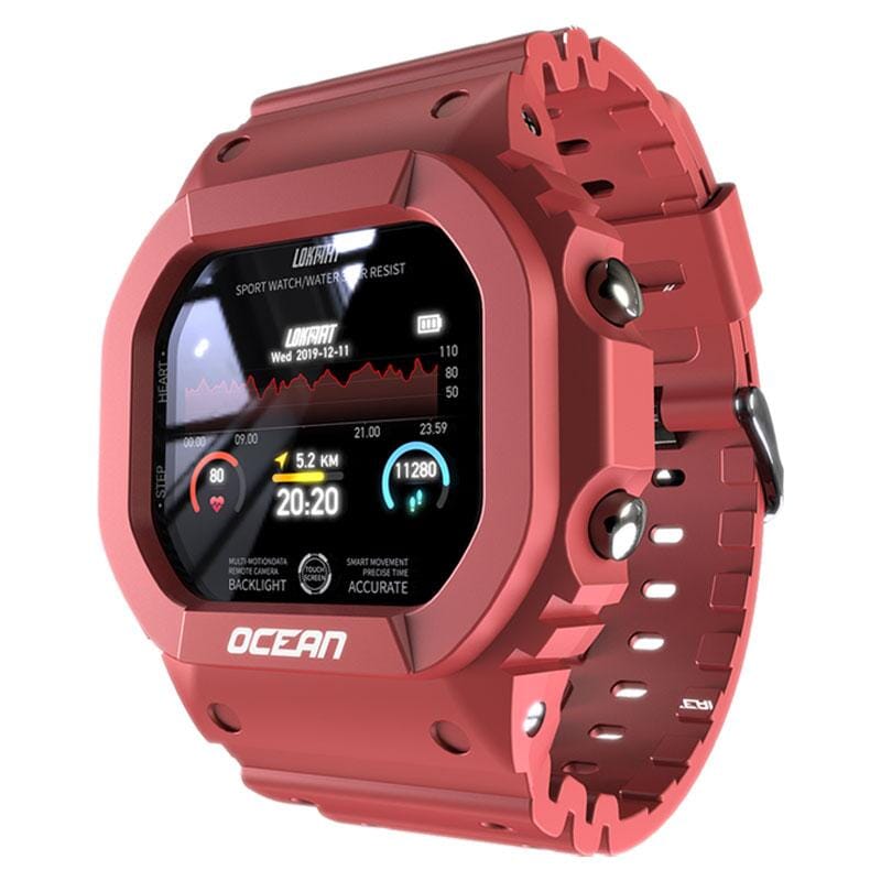 Relógio Military - Smartwatch Estilo Militar Tático smartwatch Superfacilita Vermelho 