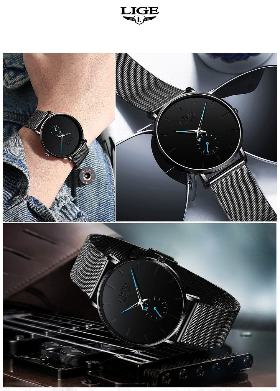 Relógio Minimalista Lige Relógio Lige Min. 08 Superfacilita 