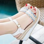 Sandália Feminina Leide Sandália Plataf. 01 Superfacilita Branco 33 