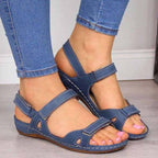 Sandália Feminina Ortosoft Sandália Ort. Fem. 05 Superfacilita Azul 33 