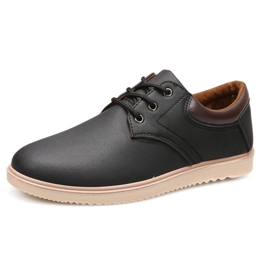 Sapato Casual de Couro Premium Masculino Sapato Casual de Couro Premium Superfacilita Preto 38 