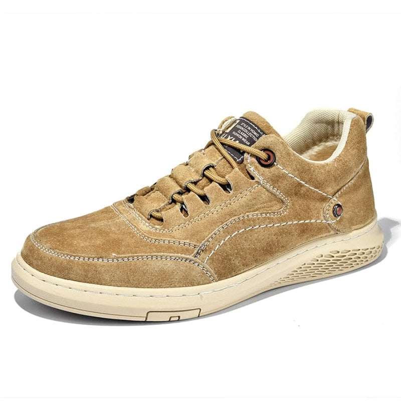 Sapato Masculino Suede Casual Sapato Masculino Suede Superfacilita Khaki 37 