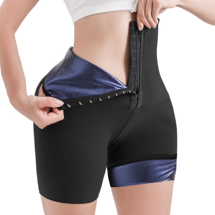 Shorts de Compressão Feminino emagrecimento efeito sauna Short sauna Superfacilita 