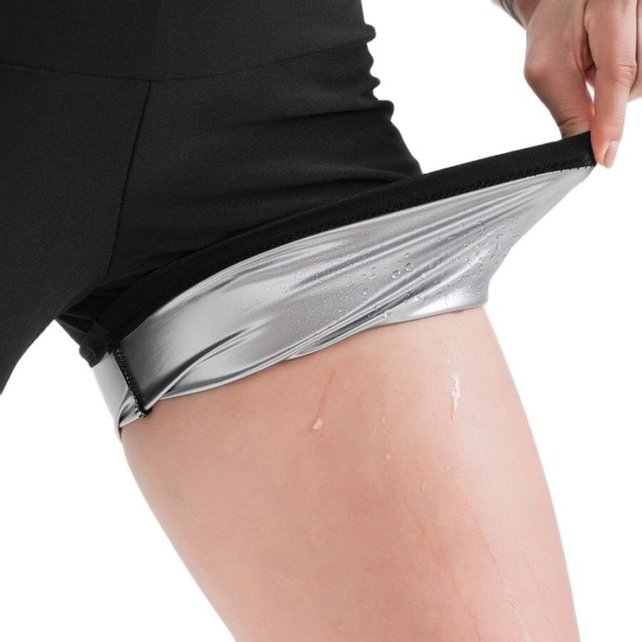 Shorts de Compressão Feminino emagrecimento efeito sauna Short sauna Superfacilita 
