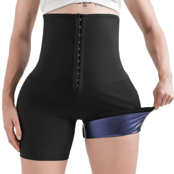 Shorts de Compressão Feminino emagrecimento efeito sauna Short sauna Superfacilita 