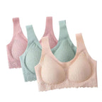 Sutiã 5D Confort Plus - Compre 1 Leve 3 Sutiã Confort Plus 5D Superfacilita Bege + Rosa + Verde P 