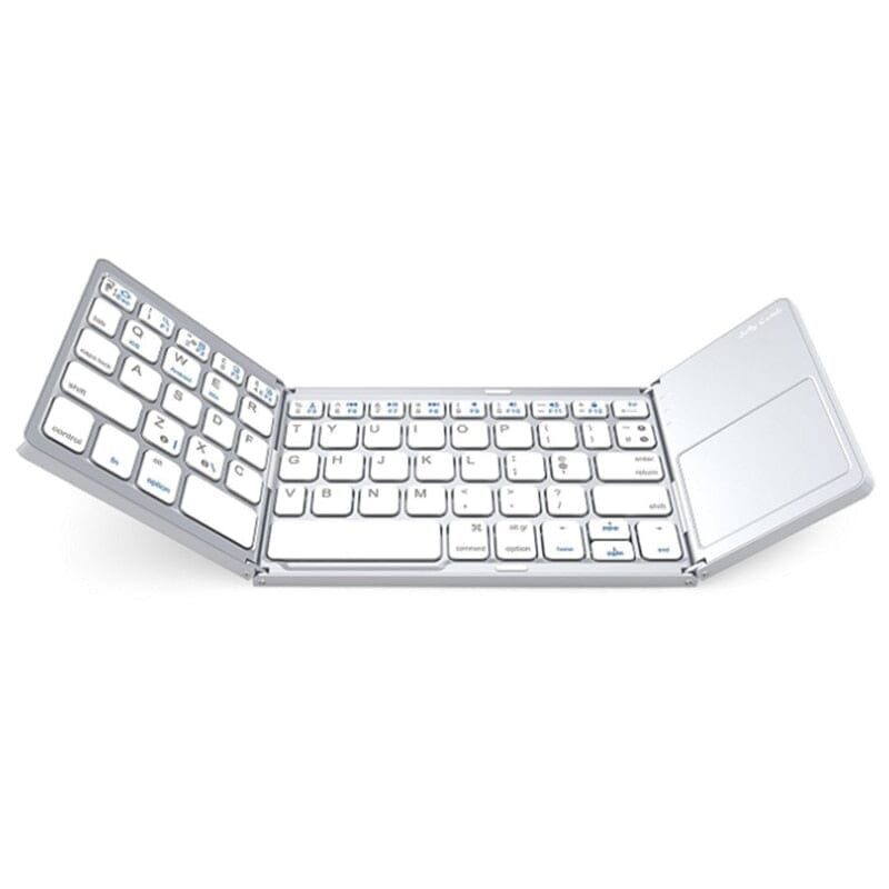 Teclado Bluetooth Dobravél para Celular Tablet e Laptop Teclado Celular Superfacilita Cinza 