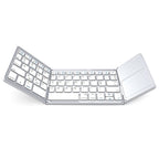 Teclado Bluetooth Dobravél para Celular Tablet e Laptop Teclado Celular Superfacilita Cinza 