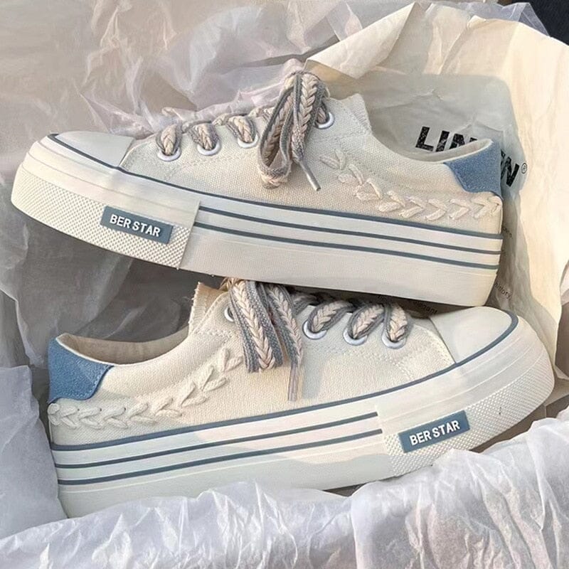 Tênis Feminino Plataforma Bordado Tênis Fem. Plataforma Bordado - T1 Superfacilita 